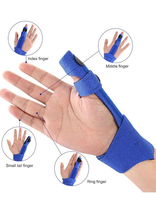 دعامة لليد، جبيرة لإصبع الزناد، دعامة قابلة للتعديل مع قفل لتقويم المعصم واليد، دعامة لدعم الالتواءات وتخفيف الألم والتهاب المفاصل - Image 3